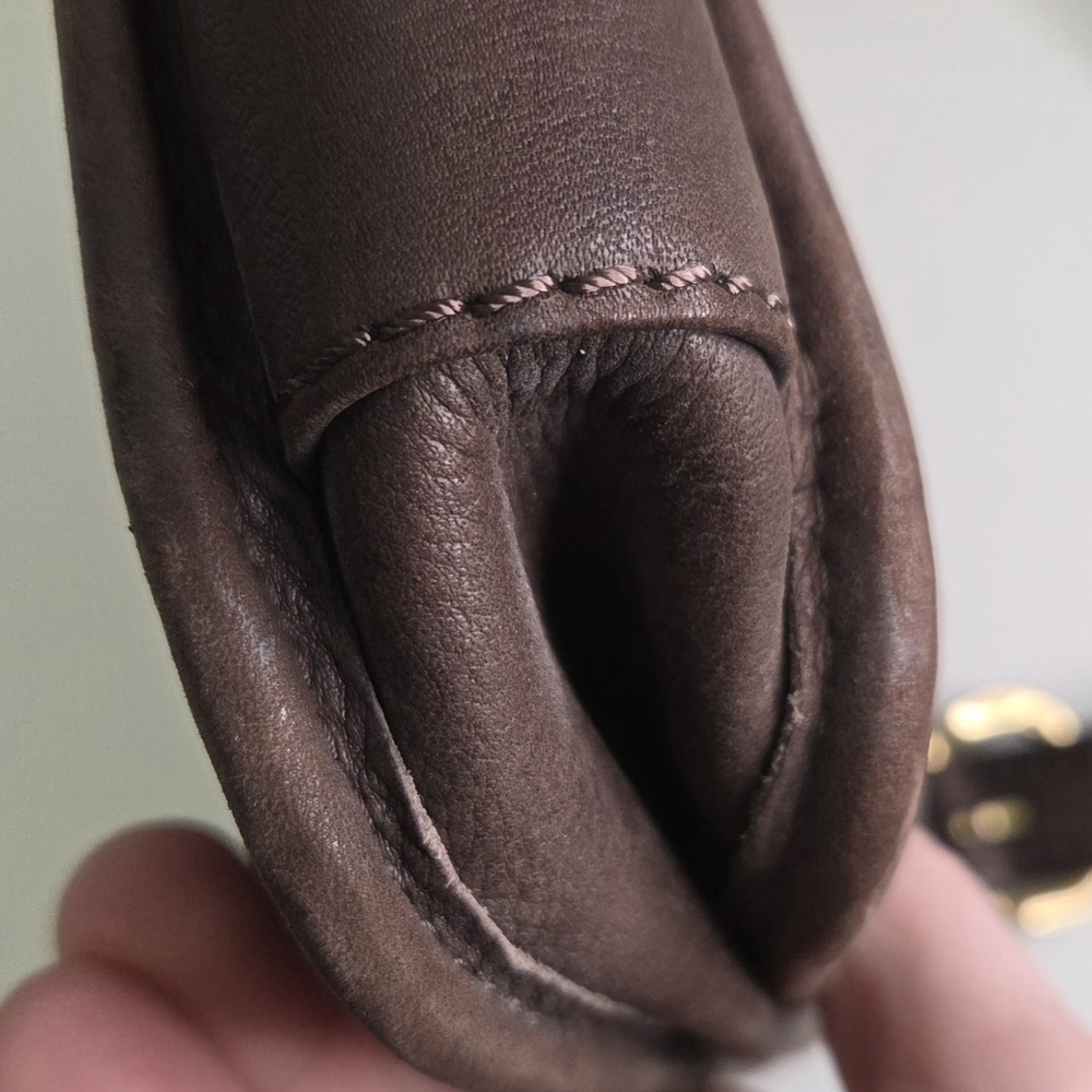 Vintage Y2K Fossil New American Classic Key Brown Leather Crossbody Purse Bag - Picture 10 of 16